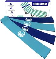 🏖️ towel bands (4 pack) - premium towel chair clips for beach, pool & cruise chairs logo