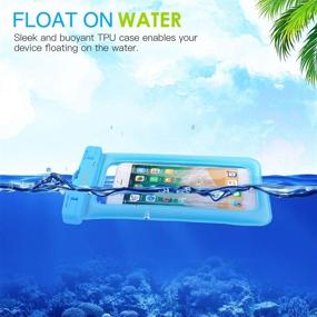 img 3 attached to 📱 MoKo Floating Waterproof Phone Pouch Holder - 2 Pack, Floatable Case Dry Bag with Lanyard for iPhone 13/13 Pro Max/12/11 Pro, Samsung S21/S10 - Buy Now!