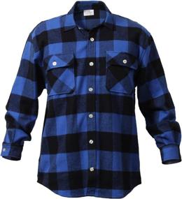 img 2 attached to 👕 Optimized for SEO: Rothco Extra Heavyweight Buffalo Plaid Flannel Shirt