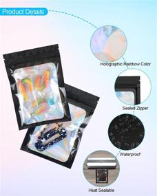 img 2 attached to Resealable Holographic Packaging Business Keychain