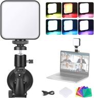 enhance your video calls and live streaming with neewer video conference lighting kit: suction cup, color filter, ball head for zoom, microsoft teams, and remote working logo