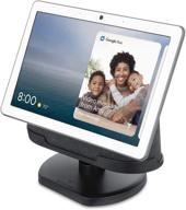 [official made for google] wasserstein adjustable stand - enhances your google nest hub max (charcoal) - ideal companion for optimum performance logo