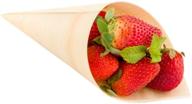 premium pinewood serving tasting cone: ideal for restaurants and catering events logo