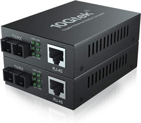 img 4 attached to 🔌 Gigabit Ethernet Media Converter, Single Mode Dual SC Fiber, 1000Base-LX to 10/100/1000Base-Tx, up to 20km, 2-Pack