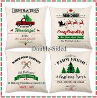 ourwarm christmas farmhouse decorations pillows 标志