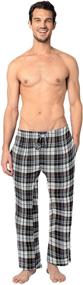 img 2 attached to 👔 Men's Cotton Flannel Pajama Set for Sleep & Lounge - Andrew Scott Clothing