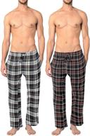 👔 men's cotton flannel pajama set for sleep & lounge - andrew scott clothing logo