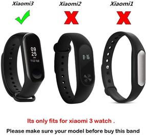 img 3 attached to 📿 Honecumi Colorful Strap Replacement for Xiaomi Mi Band 3/Mi Band 4 - Wrist Strap Bracelet Solid & Pattern Smartwatch Strap Bands for Men & Women