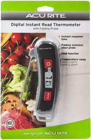 img 1 attached to 🌡️ AcuRite Multicolor Digital Instant Read Thermometer, Folding Probe, 5" Length, 3.3