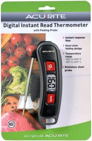 img 2 attached to 🌡️ AcuRite Multicolor Digital Instant Read Thermometer, Folding Probe, 5" Length, 3.3