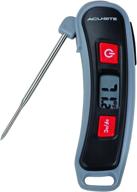 🌡️ acurite multicolor digital instant read thermometer, folding probe, 5" length, 3.3 logo