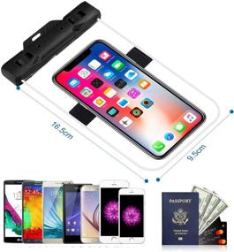 img 1 attached to 📱 Nylsem 4Pack Waterproof Phone Pouch - Universal Double Insurance Waterproof Case Compatible with iPhone X/8P/8/7P/7/6P/6/Samsung Galaxy S7/S8 and More (Up to 6.3 Inches)