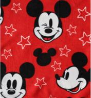 🐭 disney mickey cartoon character fleece throw blanket - cozy kids' bedroom decor, soft & lightweight plush fabric - girls' & boys' mickey-mouse blanket, size 45”x 60” logo