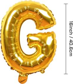 img 2 attached to 🎈 Friendsgiving Gold Foil Letter Balloons Banner - 16 Inches Tall | Thanksgiving Friends Party Decorations | Backdrop for Friendsgiving Celebrations