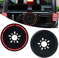 🔴 spare tire brake light wheel light for wrangler (1990-2021 jk jl yj tj) - red 3rd third brake light logo