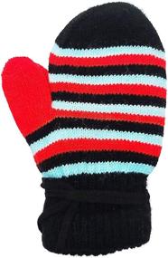 img 1 attached to 🧤 Fun and Colorful 12 Pairs Kids Winter Gloves - Bulk Pack for Boys & Girls