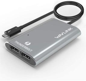 img 4 attached to 🖥️ WAVLINK адаптер USB-C Type C с двумя портами DisplayPort | Поддерживает два монитора Dual 4K@60Hz | Совместим с Thunderbolt 3 | Для Mac и Windows.