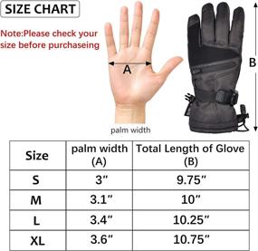 img 2 attached to Ski Gloves for Women, Youth, and Kids - Cozy Winter Warmth, Windproof Protection - Ideal for Skiing, Snowboarding, Motorcycling, Shoveling - Equipped with Pocket & Wrist Leashes - Featuring 3M Thinsulate Technology