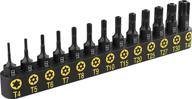 🔐 lexivon lx-301 tamper proof torx bit set: 13-piece security star bits, premium s2 alloy steel, precision cnc machined for t4 - t40 screws логотип