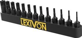 img 1 attached to 🔐 LEXIVON LX-301 Tamper Proof Torx Bit Set: 13-Piece Security Star Bits, Premium S2 Alloy Steel, Precision CNC Machined for T4 - T40 Screws