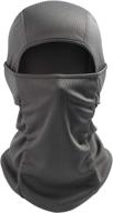 🏂 gray skiing face cover - astroai ski mask balaclava face mask for men and women - uv protection, dustproof, windproof - ideal for snowboarding, cycling, hiking, and more logo