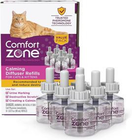 img 4 attached to 🐱 Value Pack of 6 Comfort Zone Cat Calming Diffuser Refills - Veterinarian Recommended to Relieve Stress, Reduce Spraying, Scratching, &amp; Other Problematic Behaviors and Promote a Calm Home