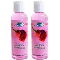 rose water facial toner pack 2 - 4 oz. agua de rosas logo