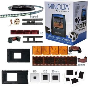 img 3 attached to 📸 MINOLTA Film & Slide Scanner: Convert Color & B&W 35mm, 126, 110, Super 8 to 22MP JPEG Digital Photos with 16GB SD Card and Worldwide AC Adapter (Black)