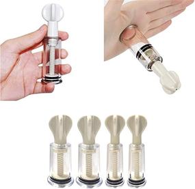 img 2 attached to 🧲 Chinese Cupping Therapy Set for Relaxation - 4 Vacuum Cups