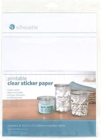 img 2 attached to 🖨️ Silhouette Clear Sticker Paper - High-Quality Printable Media for Media-CLR-ADH