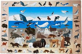 img 3 attached to Double-Sided Arctic Animals Puzzle: An Educational Game