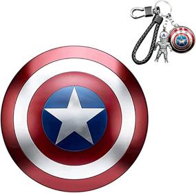 img 4 attached to Captain America Cosplay Rotative Keyring