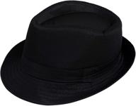 🎩 stylish and protective short brim trilby fedora hat for kids logo