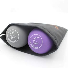 img 1 attached to Dynalion 2-Pack Silicone Massage Balls for Myofascial 💆 Release and Muscle Knot Relief, Ideal for Yoga Therapy