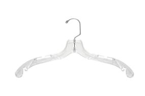 img 4 attached to 👗 NAHANCO 505 Clear Plastic Dress Hangers - Middle Heavy Weight, 17" (Pack of 100)