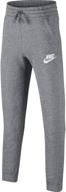 штаны nike sportswear fleece joggers heather логотип