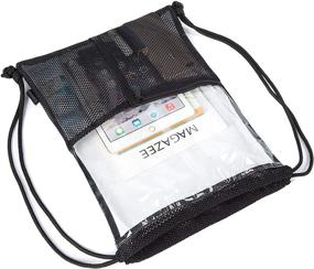 img 3 attached to 🎒 Transparent Clear Bag Backpacks: Ideal See-Through Daypacks for Casual Use