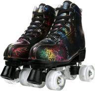 🎉 yyw high-top roller skates: adjustable double row skates for indoor and outdoor use logo