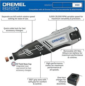 img 3 attached to Dremel 8220 2 28 Cordless Accessories: Unleash your Creativity and Precision with this High-Performance Tool