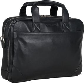 img 2 attached to Ben Sherman Top Zip Laptop Portfolio Briefcase: Sleek & Stylish, Black, Perfect for Any Size