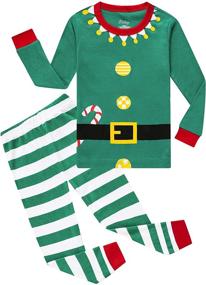 img 4 attached to 100% Cotton Rocket Christmas Pajama 🚀 Set for Boys - Sizes 2-7 Years
