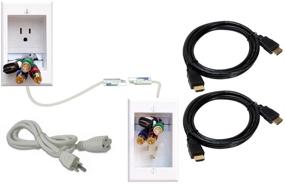 img 3 attached to Набор PowerBridge Solutions Cable Electrical Distribution Wire Management Kit (ONE-CK-H2) для управления кабельными электротехническими системами
