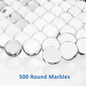 img 1 attached to 500-Piece Bulk Round Clear Glass Marbles for Vases by Galashield
