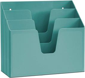 img 4 attached to 📁 Acrimet Solid Green Horizontal Triple File Folder Organizer