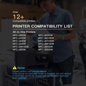 img 1 attached to 🖨️ E-Z Ink (TM) Compatible Ink Cartridge Replacement for Brother LC-75 XL LC75 XL LC-71 XL LC71XL High Yield - Black (4 Pack) - MFC-J6510DW MFC-J6710DW MFC-J6910DW MFC-J280W MFC-J425W