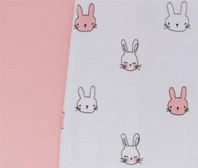img 1 attached to 🐰 Ely's & Co 100% Cotton Baby Sleep Bag Bunnies 2 Pack (Pink, 0-3 Months) – Comfortable Wearable Blanket for Infants