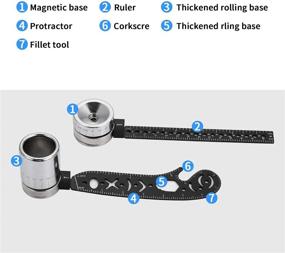 img 1 attached to 📏 Versatile Metallic Protractor: A Must-Have for Designers and Architects