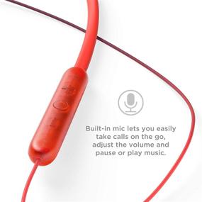 img 1 attached to 🎧 TCL SOCL300BT Беспроводные Bluetooth наушники-затычки: Изоляция шума, воспроизведение 17 часов, встроенный микрофон - закатный оранжевый