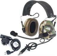 【официальный магазин z-tac】 гарнитура z-tactical comta iii headset (z051-mc) u94 ptt kenwood push to talk (z113-ken) наушники с шумоподавлением walkie talkie dual ptt for military radio логотип