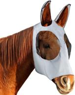 🐴 geyoga horse fly mask cover with ears - eye protection and comfort grip - soft mesh horse mask for dust protection and no-see-ums логотип